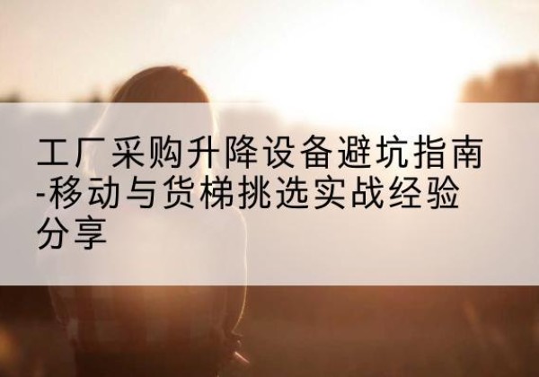 萨尔图移动式升降机怎么选-工厂采购升降设备避坑指南-移动与货梯挑选实战经验分享